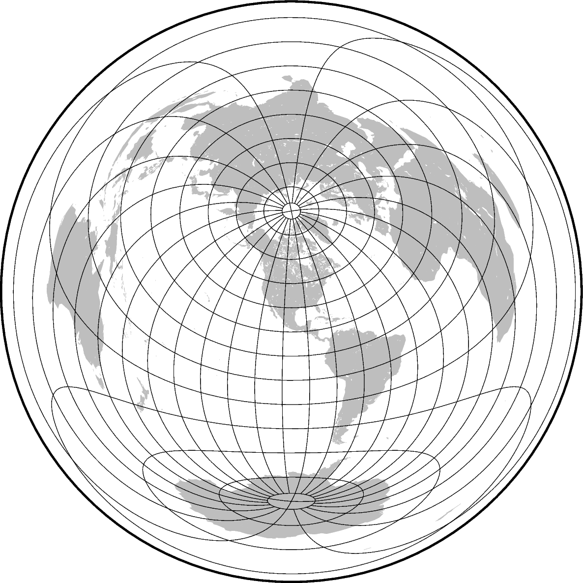 azim equidistant